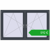 Pricing Tilt-and-Turn 1770x1085 mm REHAU ENERGY-SAVING SYNEGO MD ANTHRACITE_GREY_STRUKTURAL two-sided. Price: 591,81 €