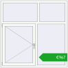 Ustalenie cen Okna skrzydłowe 1500x1500 mm ALU STANDARD 72 RAL 9016 Traffic white dwustronny. Cena: 966,98 €