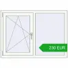 Pricing Tilt-and-Turn 1240x880 mm REHAU OPTIMUM EURO-DESIGN 70 RAL 9016 Traffic white two-sided. Price: 230.46 EUR