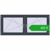 Ustalenie cen Okna skrzydłowe 1770x740 mm REHAU ENERGY-SAVING SYNEGO MD ANTHRACITE_GREY_STRUKTURAL dwustronny. Cena: 482,24 €