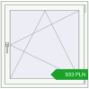 Pricing Tilt-and-Turn 970x960 mm REHAU OPTIMUM EURO-DESIGN 70 RAL 9016 Traffic white two-sided. Price: 932.65 PLN