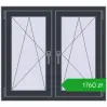 Ustalenie cen Okna skrzydłowe 1005x905 mm REHAU ENERGY-SAVING SYNEGO MD ANTHRACITE_GREY_STRUKTURAL dwustronny. Cena: 1759,77 zł