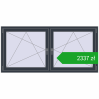 Pricing Tilt-and-Turn 1840x875 mm REHAU ENERGY-SAVING SYNEGO MD ANTHRACITE_GREY_STRUKTURAL two-sided. Price: 2337,05 zł