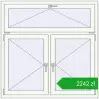 Pricing Okna rozwierne 1300x1300 mm REHAU OPTIMUM EURO-DESIGN 70 RAL 9016 Traffic white dwustronny. Price: 2242,37 zł