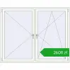 Pricing Tilt-and-Turn 1800x1450 mm REHAU ENERGY-SAVING SYNEGO MD RAL 9016 Traffic white two-sided. Price: 2608,07 zł