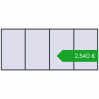 Ustalenie cen Okna skrzydłowe 5000x2150 mm KORSA BRILLANT DESIGN. Cena: 2540,07 €