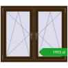 Pricing Tilt-and-Turn 1200x1010 mm REHAU ENERGY-SAVING SYNEGO MD DARK_OAK two-sided. Price: 1992,76 zł