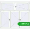 Pricing Tilt-and-Turn 2100x1900 mm REHAU ENERGY-SAVING SYNEGO MD RAL 9016 Traffic white two-sided. Price: 6 114.28 PLN