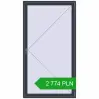 Pricing Tilt-and-Turn 1200x2200 mm REHAU ENERGY-SAVING SYNEGO MD ANTHRACITE_GREY_STRUKTURAL two-sided. Price: 2 773.99 PLN