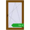 Ustalenie cen Okna skrzydłowe 900x1500 mm EPSILON OPTIMA GOLDEN OAK dwustronny. Cena: 784,16 zł