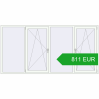Pricing Tilt-and-Turn 2800x1400 mm REHAU OPTIMUM EURO-DESIGN 70 RAL 9016 Traffic white two-sided. Price: 811.01 EUR
