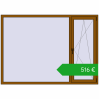 Ustalenie cen Okna skrzydłowe 2100x1500 mm REHAU OPTIMUM EURO-DESIGN 70 GOLDEN OAK dwustronny. Cena: 515,56 €