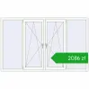 Pricing Tilt-and-Turn 2300x1400 mm REHAU OPTIMUM EURO-DESIGN 70 RAL 9016 Traffic white two-sided. Price: 2086,22 zł
