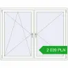 Pricing Tilt-and-Turn 1800x1400 mm REHAU OPTIMUM EURO-DESIGN 70 RAL 9016 Traffic white two-sided. Price: 2 038.51 PLN