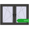 Ustalenie cen Okna skrzydłowe 1260x920 mm REHAU ENERGY-SAVING SYNEGO MD BASALT_GREY dwustronny. Cena: 410,45 €
