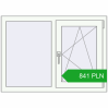 Pricing Tilt-and-Turn 1050x750 mm REHAU OPTIMUM EURO-DESIGN 70 RAL 9016 Traffic white two-sided. Price: 840.78 PLN