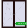 Pricing Tilt-and-Turn 2000x2200 mm REHAU ENERGY-SAVING SYNEGO MD CHOCOLATE_BROWN two-sided. Price: 5 627.78 PLN