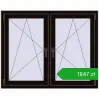 Pricing Tilt-and-Turn 1260x1010 mm REHAU ENERGY-SAVING SYNEGO MD BLACK_BROWN two-sided. Price: 1847,22 zł