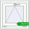 Pricing Tilt-and-Turn 550x530 mm REHAU OPTIMUM EURO-DESIGN 70 RAL 9016 Traffic white two-sided. Price: 582.67 PLN