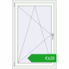 Pricing Tilt-and-Turn 870x1350 mm ALU STANDARD 72 RAL 9016 Traffic white two-sided. Price: 628,19 €