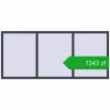 Ustalenie cen Okna skrzydłowe 2400x1065 mm REHAU OPTIMUM EURO-DESIGN 70 ANTHRACITE_GREY_STRUKTURAL dwustronny. Cena: 1342,86 zł