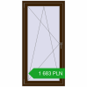Pricing Tilt-and-Turn 800x1600 mm REHAU OPTIMUM EURO-DESIGN 70 DARK_OAK two-sided. Price: 1 683.34 PLN