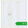 Pricing Tilt-and-Turn 1500x1600 mm REHAU ENERGY-SAVING SYNEGO MD RAL 9016 Traffic white two-sided. Price: 681,21 €