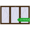 Pricing Tilt-and-Turn 2400x1500 mm REHAU ENERGY-SAVING SYNEGO MD DARK_OAK two-sided. Price: 6 169.56 PLN