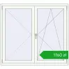 Pricing Okna rozwierne 1500x1350 mm REHAU OPTIMUM EURO-DESIGN 70 RAL 9016 Traffic white dwustronny. Price: 1760,08 zł