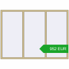Pricing Tilt-and-Turn 2170x1570 mm ALU STANDARD 72 RAL 1000 Green beige two-sided. Price: 952.42 EUR