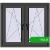 Pricing Tilt-and-Turn 1005x905 mm REHAU ENERGY-SAVING SYNEGO MD BASALT_GREY two-sided. Price: 1717,59 zł