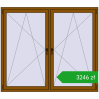 Ustalenie cen Okna skrzydłowe 1800x1565 mm REHAU ENERGY-SAVING SYNEGO MD GOLDEN OAK dwustronny. Cena: 3245,73 zł