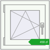 Pricing Tilt-and-Turn 500x500 mm REHAU OPTIMUM EURO-DESIGN 70 DARK_OAK external. Price: 457,91 zł
