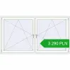 Pricing Tilt-and-Turn 2200x1200 mm REHAU OPTIMUM EURO-DESIGN 70 RAL 9016 Traffic white two-sided. Price: 3 290.28 PLN