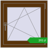 Ustalenie cen Okna skrzydłowe 700x700 mm EPSILON OPTIMA WALNUT dwustronny. Cena: 392,85 zł