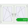 Pricing Tilt-and-Turn 1095x785 mm REHAU ENERGY-SAVING SYNEGO MD ANTHRACITE_GREY_STRUKTURAL external. Price: 307,05 €