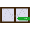 Pricing Tilt-and-Turn 1770x965 mm REHAU ENERGY-SAVING SYNEGO MD DARK_OAK two-sided. Price: 558,10 €