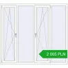 Pricing Tilt-and-Turn 2000x1800 mm REHAU OPTIMUM EURO-DESIGN 70 RAL 9016 Traffic white two-sided. Price: 2 005.37 PLN