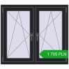 Pricing Tilt-and-Turn 1095x965 mm REHAU ENERGY-SAVING SYNEGO MD BLACK_ULTI-MATT two-sided. Price: 1704,92 zł