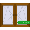 Pricing Tilt-and-Turn 1275x1025 mm REHAU ENERGY-SAVING SYNEGO MD GOLDEN OAK two-sided. Price: 2059,07 zł