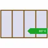 Ustalenie cen Okna skrzydłowe 3000x1800 mm REHAU OPTIMUM EURO-DESIGN 70 GOLDEN OAK dwustronny. Cena: 886,72 €