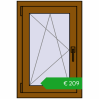 Pricing Tilt-and-Turn 530x790 mm KORSA OPTIMUM REHAU EURO 70. Price: 208,98 €
