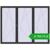 Pricing Tilt-and-Turn 3000x2300 mm REHAU OPTIMUM EURO-DESIGN 70 ANTHRACITE_GREY_GLATT two-sided. Price: 8 764.57 PLN
