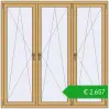 Pricing Okna skrzydłowe 1800x1800 mm ALU STANDARD 72 RAL 1002 Sand yellow dwustronny. Price: 2657,20 €