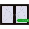 Ustalenie cen Okna skrzydłowe 1575x1130 mm REHAU ENERGY-SAVING SYNEGO MD BLACK_BROWN dwustronny. Cena: 2201,56 zł