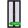 Pricing Tilt-and-Turn 1000x2070 mm REHAU OPTIMUM EURO-DESIGN 70 BLACK_BROWN two-sided. Price: 3 096.33 PLN