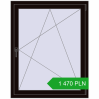 Pricing Tilt-and-Turn 1000x1250 mm REHAU OPTIMUM EURO-DESIGN 70 BLACK_BROWN two-sided. Price: 1 469.95 PLN