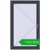 Pricing Tilt-and-Turn 900x1500 mm REHAU OPTIMUM EURO-DESIGN 70 ANTHRACITE_GREY_STRUKTURAL two-sided. Price: 1 911.62 PLN