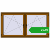 Ustalenie cen Okna skrzydłowe 1815x935 mm REHAU ENERGY-SAVING SYNEGO MD GOLDEN OAK dwustronny. Cena: 609,61 €