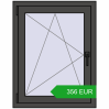 Pricing Tilt-and-Turn 700x900 mm REHAU ENERGY-SAVING SYNEGO MD BASALT_GREY two-sided. Price: 355.85 EUR